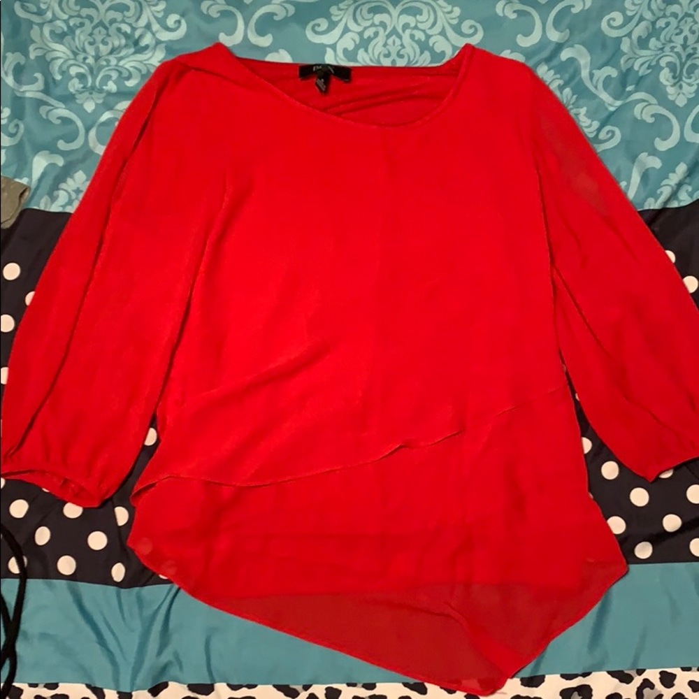red blouse